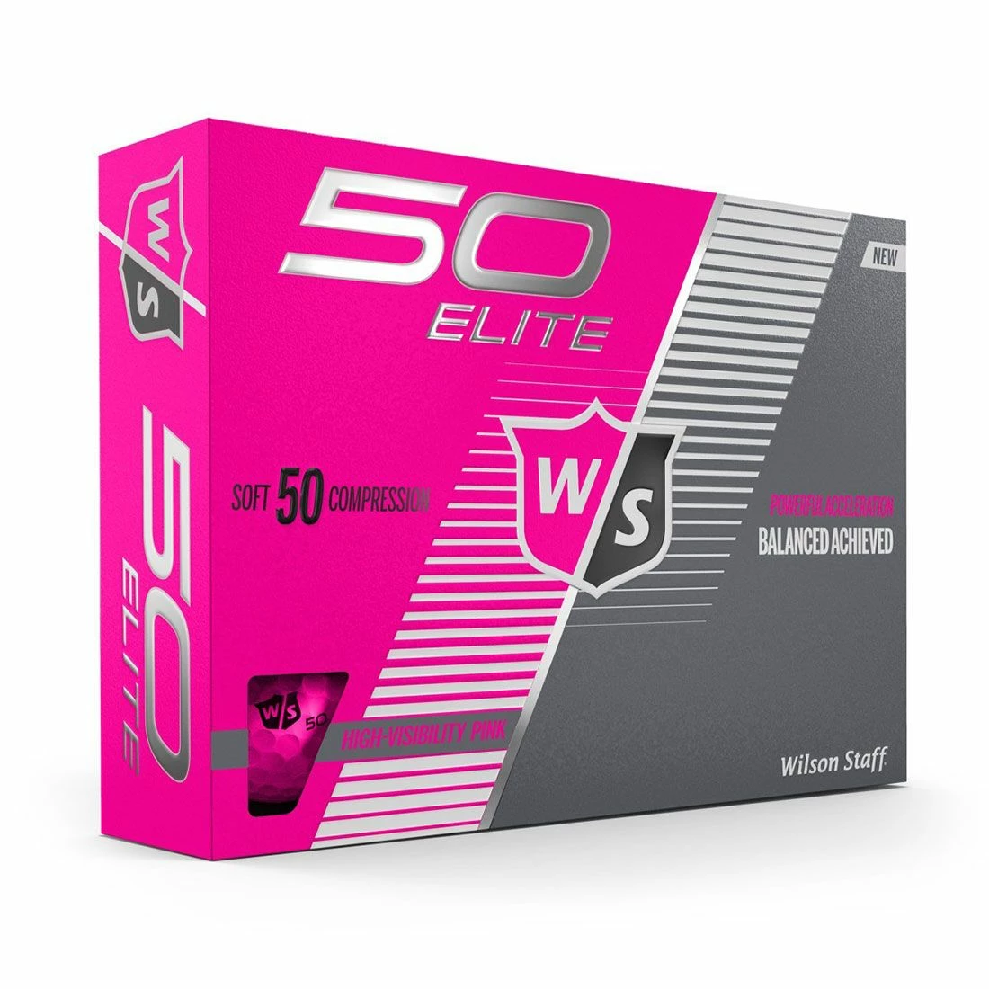 Wilson Staff Wilson Fifty Elite Pink Golf Balls 3 Wilson Staff Wilson Fifty Elite Pink Golf Balls