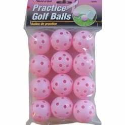 JEF World Of Golf Pink Practice Golf Balls