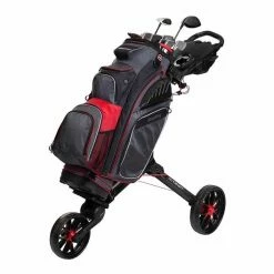 BagBoy Nitron Auto-Open Push Cart -Golf Balls Sales bagboy nitron auto open push cart black red 03