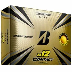 Bridgestone E12 Contact Matte Yellow Golf Balls