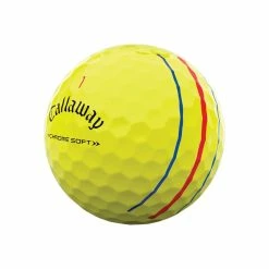 Callaway Chrome Soft Triple Track Yellow Personalized Golf Balls -Golf Balls Sales callaway 2022 chrome soft triple track yellow golf balls quarter itempicture