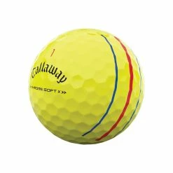 Callaway Chrome Soft X Triple Track Yellow Personalized Golf Balls -Golf Balls Sales callaway 2022 chrome soft x triple track yellow golf balls quarter itempicture 1