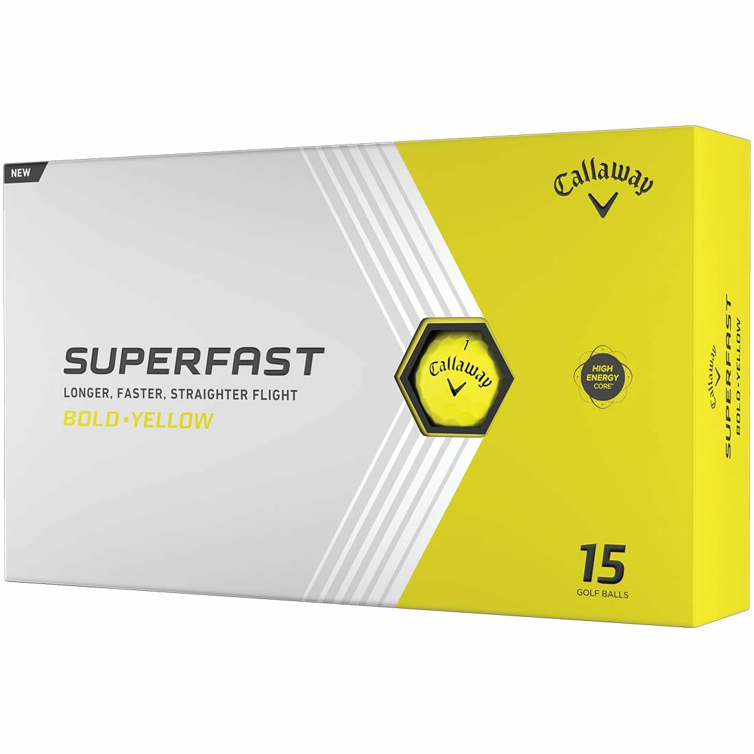 Callaway Superfast Bold Yellow 15-Pack Personalized Golf Balls 3 Callaway Superfast Bold Yellow 15-Pack Personalized Golf Balls