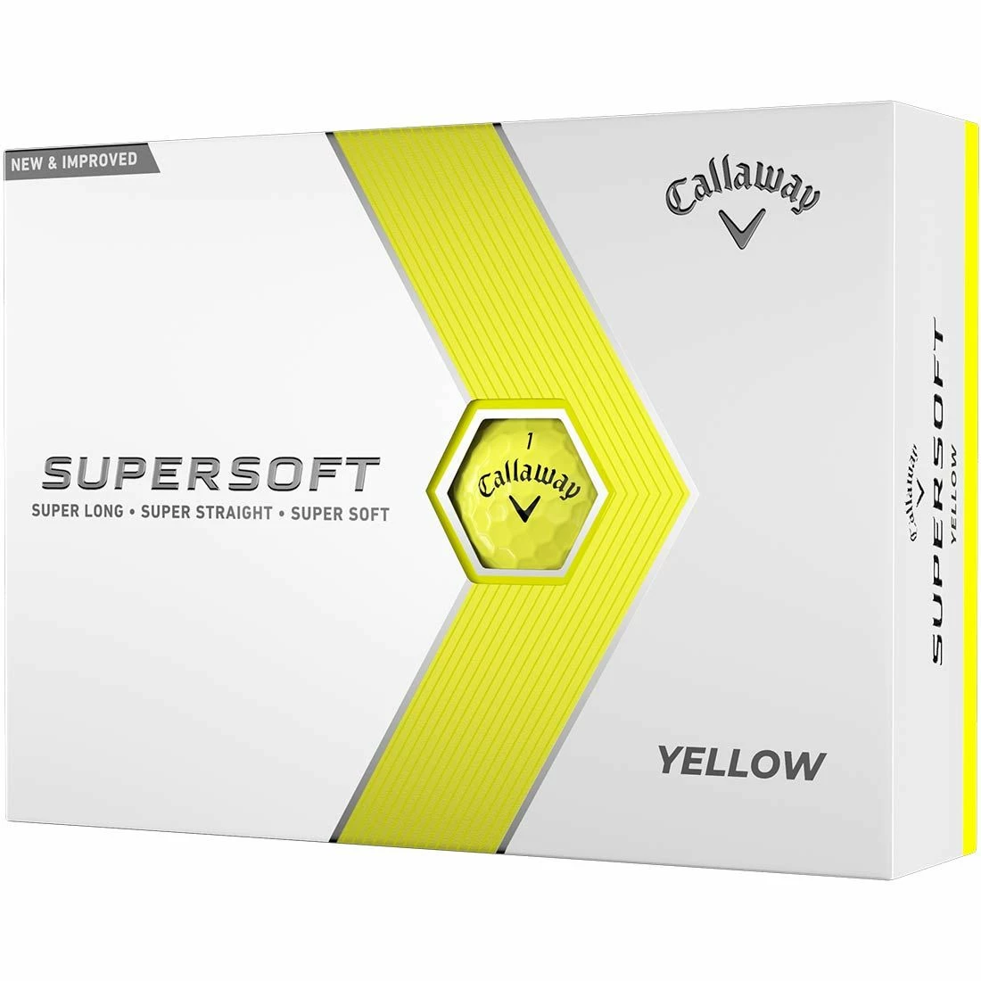 Callaway Supersoft Yellow Golf Balls 3 Callaway Supersoft Yellow Golf Balls