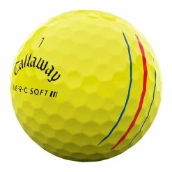 Callaway ERC Soft Yellow Personalized Golf Balls -Golf Balls Sales callaway 23 erc soft yellow golf balls quarter itempicture