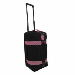 Club Glove Mini Rolling Duffel III Travel Bag -Golf Balls Sales mini rolling duffle 3 black pink right