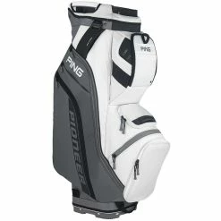 Ping 2022 Pioneer Cart Bag -Golf Balls Sales ping 2022 pioneer cart bag grey white itempicture