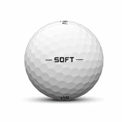 Pinnacle Soft White Personalized Golf Balls -Golf Balls Sales pinnacle soft 15 pack white golf balls 2019 ball stamp itempicture