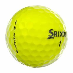 Srixon Z-Star 7 Yellow Golf Balls 5 Srixon Z-Star 7 Yellow Golf Balls -Golf Balls Sales srixon z star 7 yellow golf balls ball angle itempicture