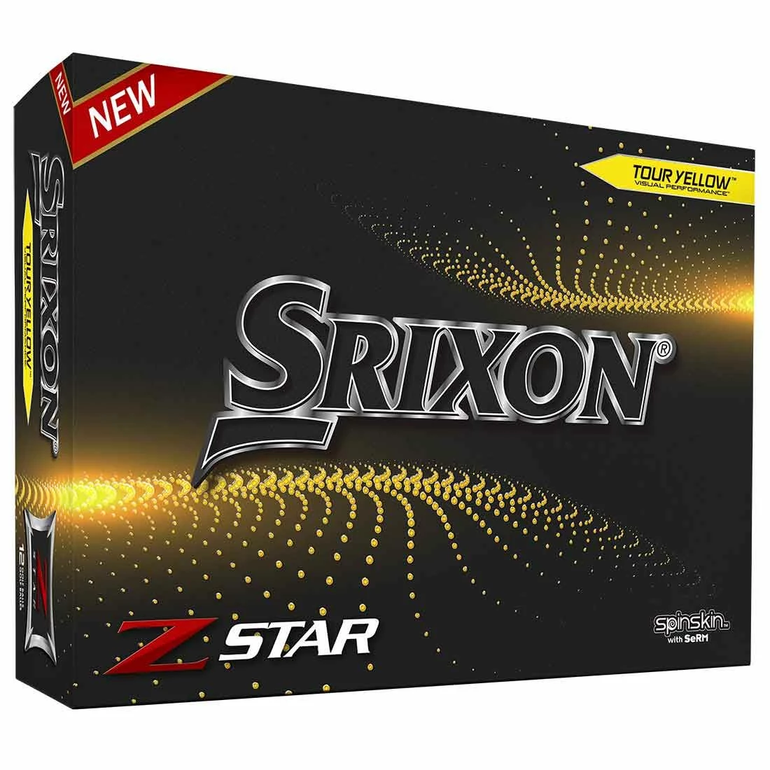 Srixon Z-Star 7 Yellow Golf Balls 3 Srixon Z-Star 7 Yellow Golf Balls