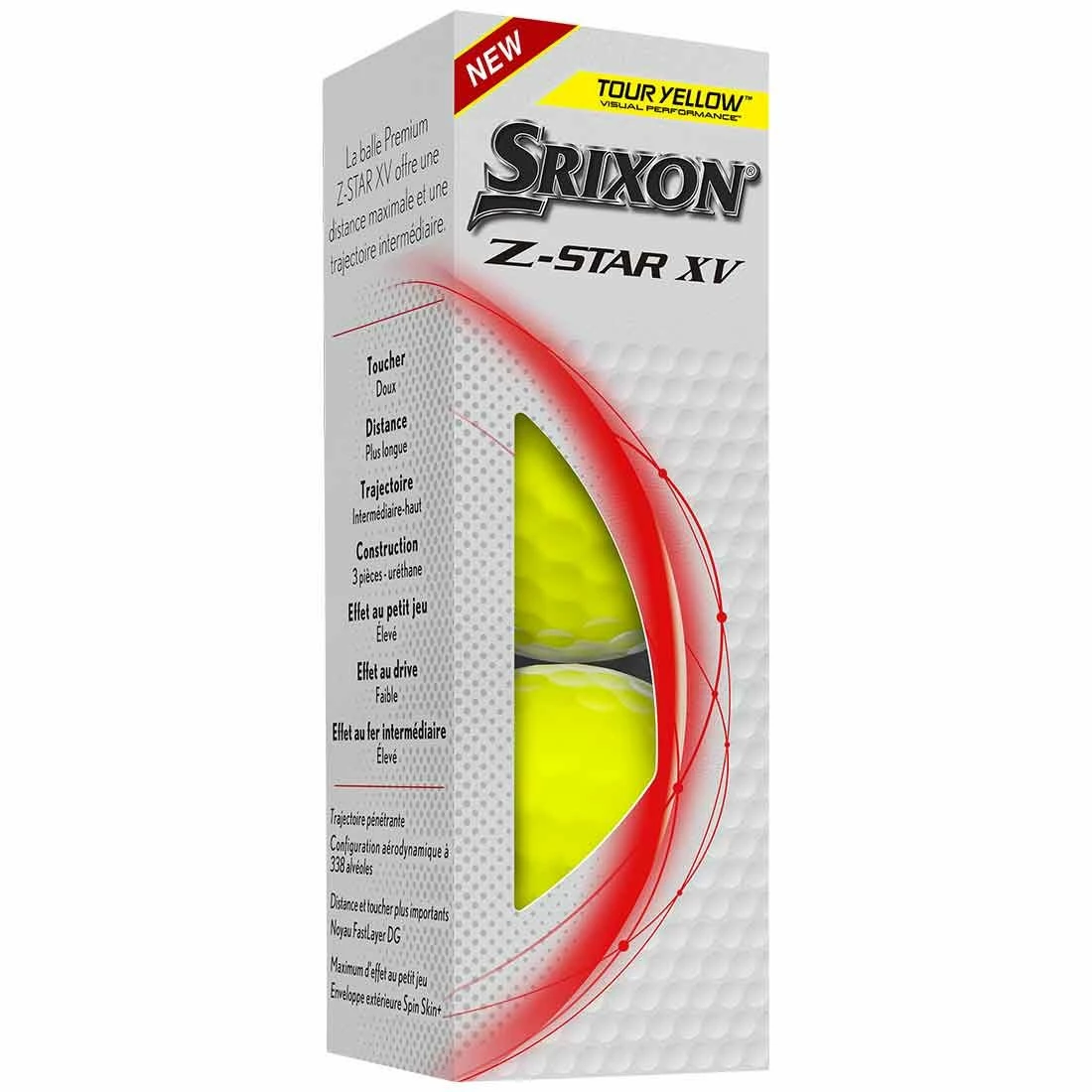 Srixon Z-Star XV 8 Yellow Golf Balls 4 Srixon Z-Star XV 8 Yellow Golf Balls - Image 2