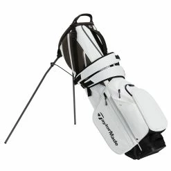TaylorMade FlexTech Crossover Stand Bag -Golf Balls Sales taylormade 2023 flextech crossover stand bag white left itempicture