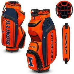 Team Effort NCAA Bucket III Cooler Cart Bag -Golf Balls Sales team effort ncaa bucket 3 cooler cart bag illinois fighting illini itempicture
