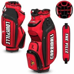 Team Effort NCAA Bucket III Cooler Cart Bag -Golf Balls Sales team effort ncaa bucket 3 cooler cart bag louisville cardinals itempicture