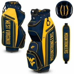 Team Effort NCAA Bucket III Cooler Cart Bag -Golf Balls Sales team effort ncaa bucket 3 cooler cart bag west virginia mountaineers itempicture