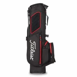 Titleist 2022 Players 4 StaDry Stand Bag -Golf Balls Sales titleist 2021 players 4 staydry stand bag black black red back