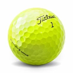 Titleist AVX Yellow Custom Number Golf Balls -Golf Balls Sales titleist 2022 avx yellow golf balls sidestamp itempicture