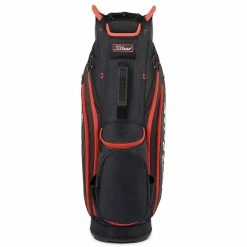 Titleist Cart 14 Cart Bag -Golf Balls Sales titleist 2022 cart 14 cart bag black black red back itempicture 1