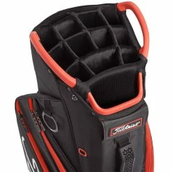 Titleist Cart 14 Cart Bag -Golf Balls Sales titleist 2022 cart 14 cart bag black black red top itempicture 1