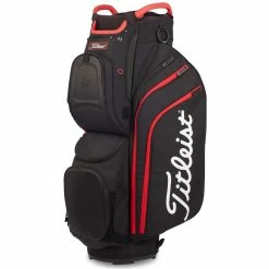 Titleist Cart 15 Cart Bag -Golf Balls Sales titleist 2022 cart 15 cart bag black black red itempicture 1