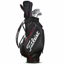 Titleist 2022 Midsize Bag -Golf Balls Sales titleist 2022 midsize bag black white red strap itempicture
