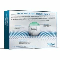 Titleist Tour Soft White Golf Balls 10 Titleist Tour Soft White Golf Balls -Golf Balls Sales titleist 2022 tour soft white golf balls back itempicture 1