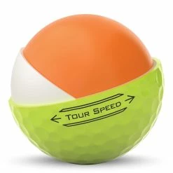 Titleist Tour Speed Yellow Personalized Golf Balls -Golf Balls Sales titleist 2022 tour speed yellow golf balls core cutaway itempicture 1