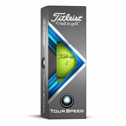 Titleist Tour Speed Yellow Personalized Golf Balls -Golf Balls Sales titleist 2022 tour speed yellow golf balls sleeve itempicture 1