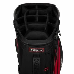 Titleist Hybrid 14 Stand Bag -Golf Balls Sales titleist 2023 hybrid 14 stand bag black black red top itempicture