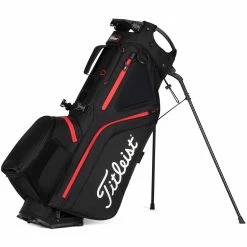Titleist Hybrid 5 Stand Bag -Golf Balls Sales titleist 2023 hybrid 5 stand bag black black red hero itempicture