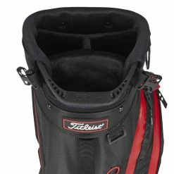 Titleist Players 4 Stadry Stand Bag -Golf Balls Sales titleist 2023 players 4 stadry stand bag black black red top itempicture