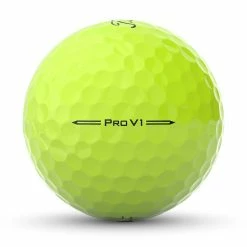Titleist Pro V1 Yellow Custom Number Golf Balls 14 Titleist Pro V1 Yellow Custom Number Golf Balls -Golf Balls Sales titleist 2023 pro v1 yellow golf balls side stamp itempicture