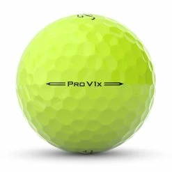 Titleist Pro V1x Yellow Golf Balls -Golf Balls Sales titleist 2023 pro v1x yellow golf balls side stamp itempicture