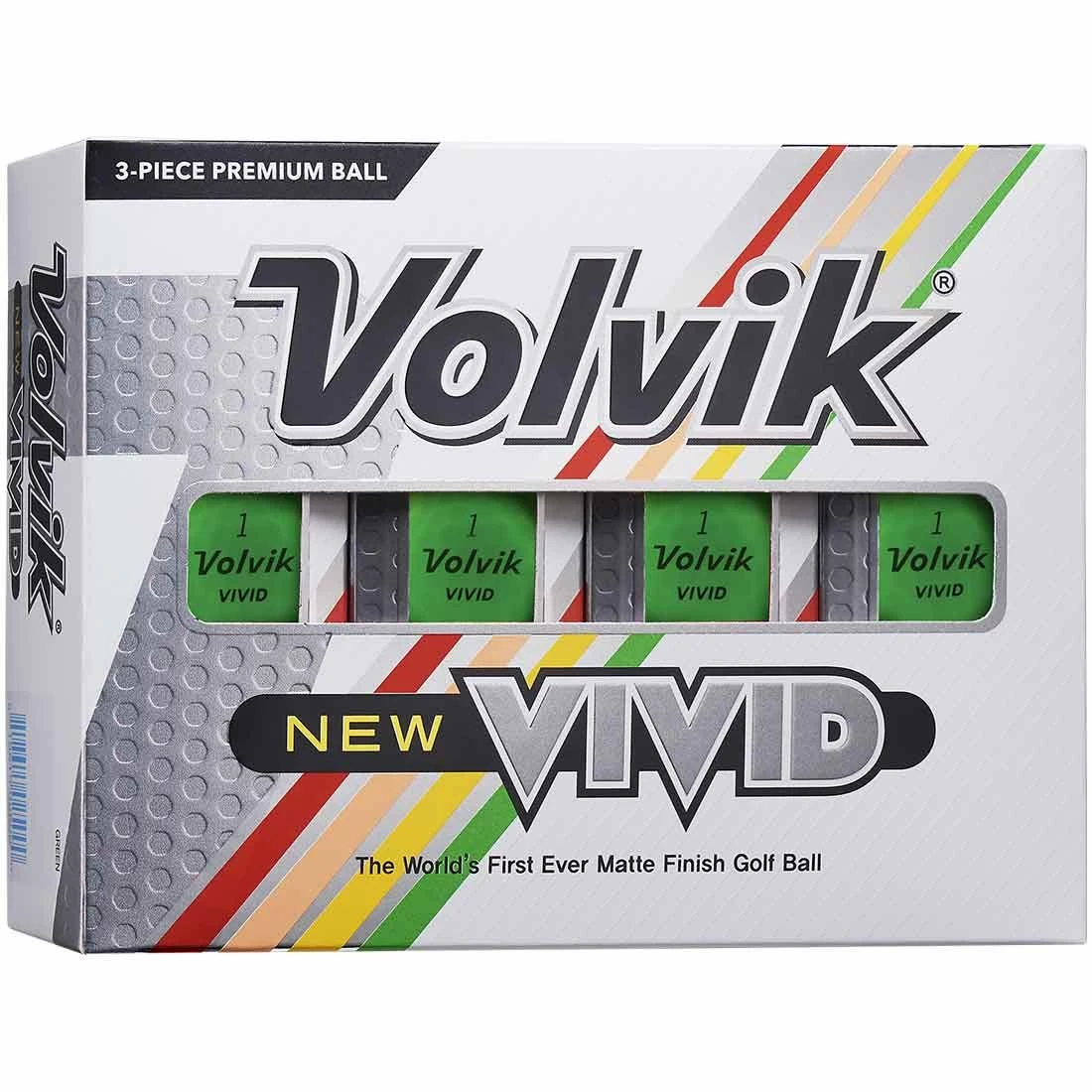Volvik Vivid Green Golf Balls 3 Volvik Vivid Green Golf Balls