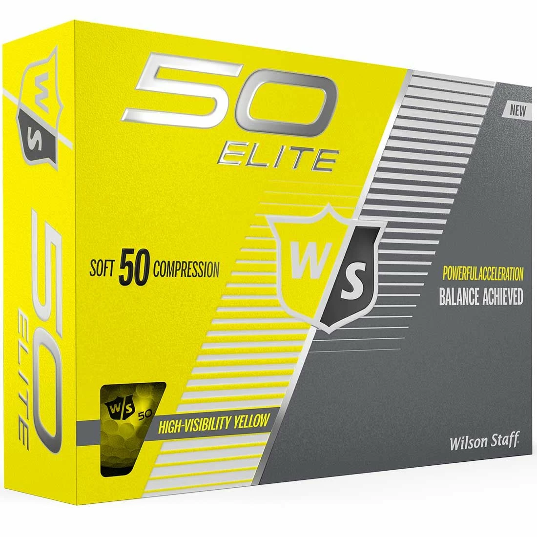 Wilson Staff 50 Elite Yellow Golf Balls 3 Wilson Staff 50 Elite Yellow Golf Balls